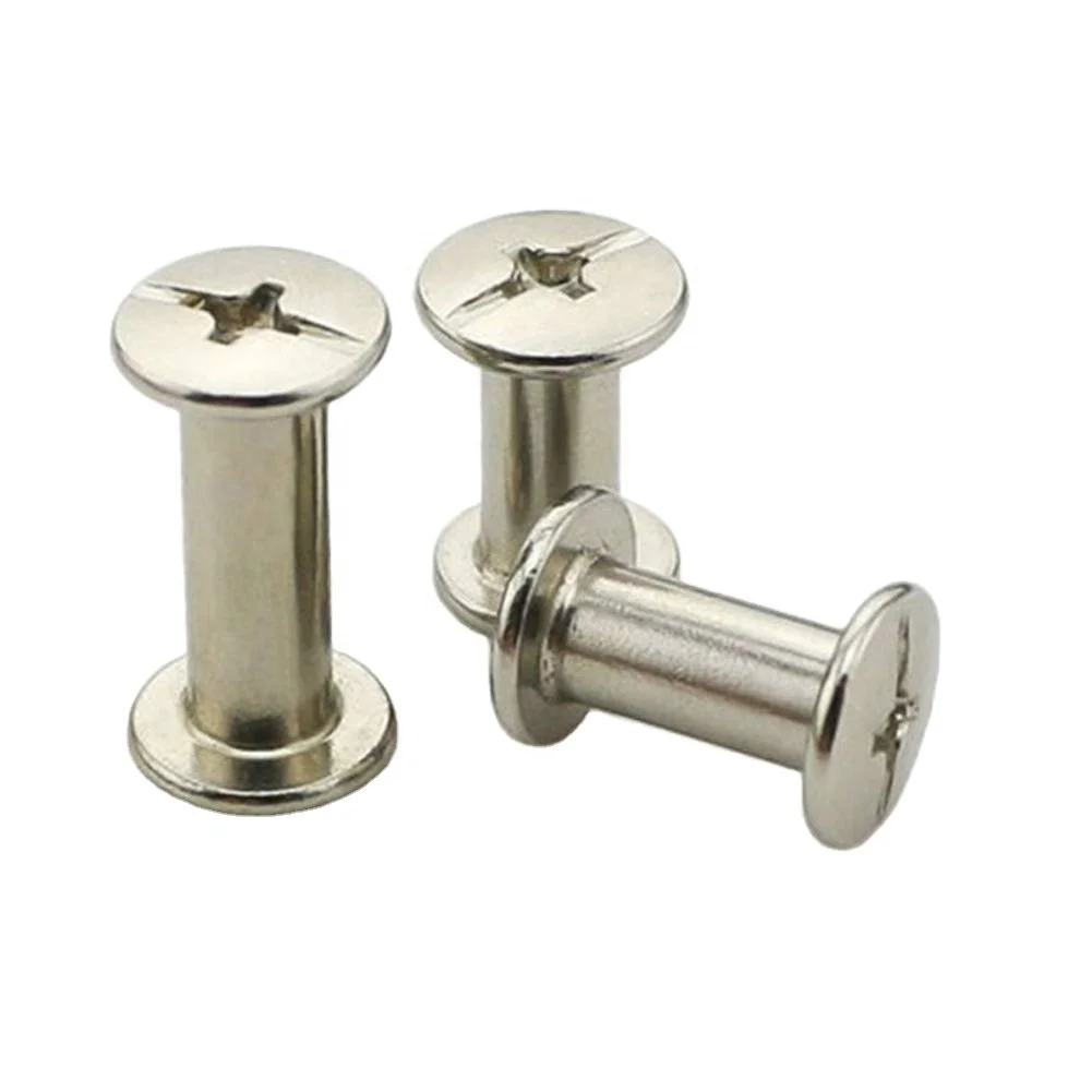 Steel Nickle/Brass/Black/antique bronze Coating Female Male chicago screw Binding Post Chicago Screws