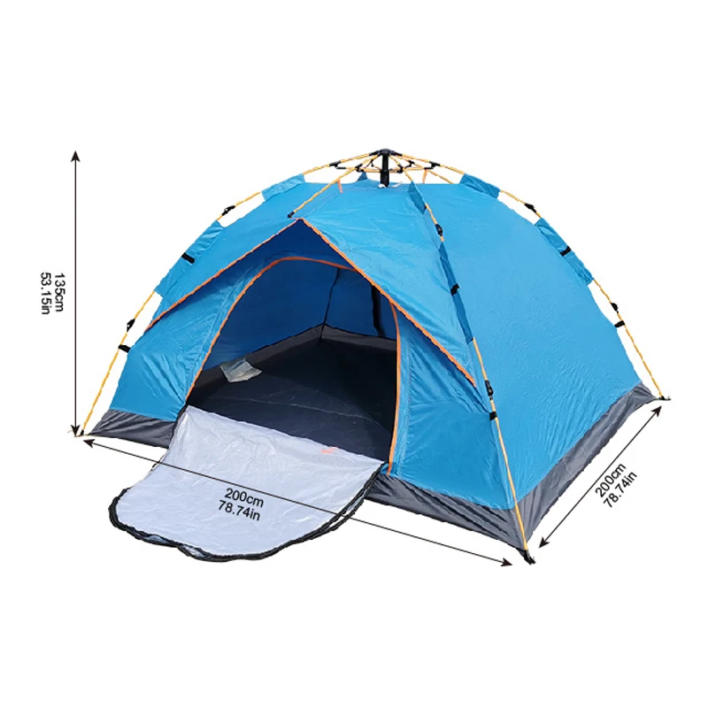 Super Low Price Factory OEM Portable Automatic Pop-Up Outdoor Camping Tent 190T polyester Waterproof auto tent