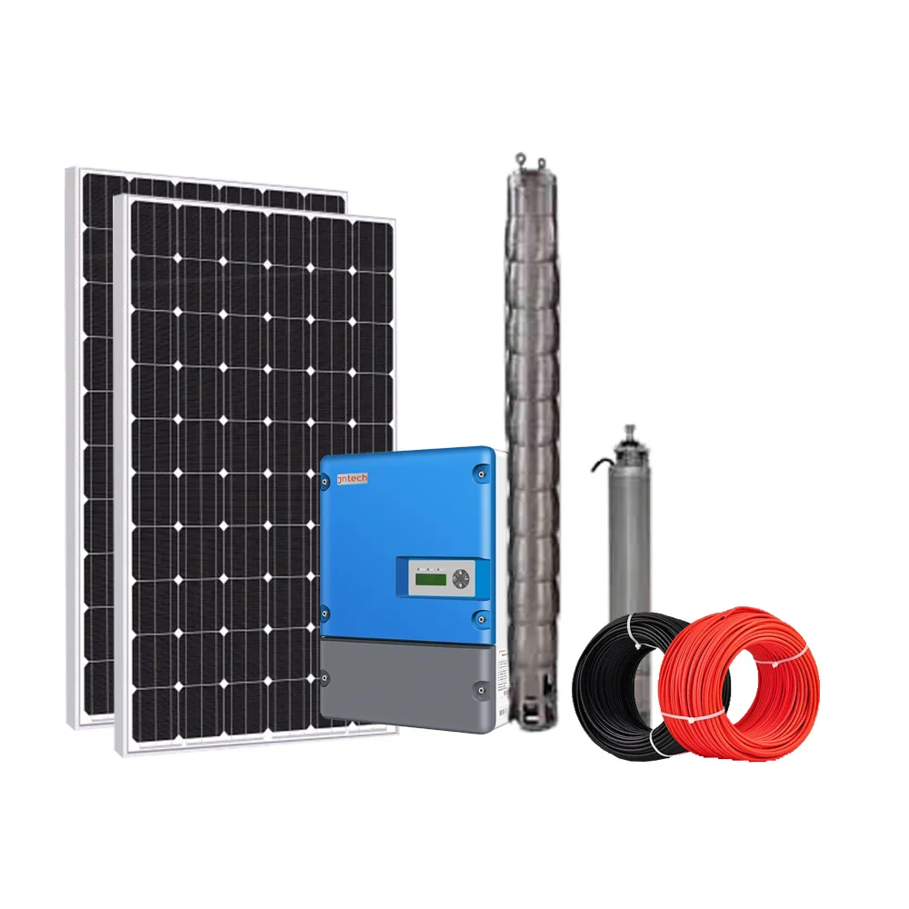 JNTECH 1.1kw dc-ac СОЛНЕЧНАЯ водонасосная система для погружного насоса в Южной Африке