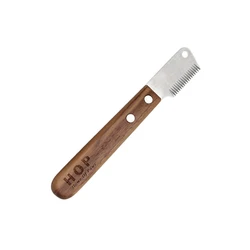 Factory Wholesale Classical Style Wooden Handle Dog Stripping Knives Pet Dog Hair Deshedding Comb