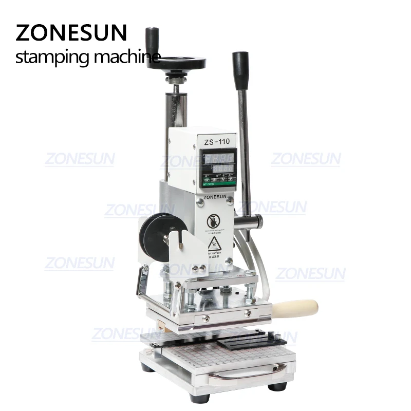 ZONESUN ZS110 Slideable Workbench Digital Leather Hot Foil Stamping Bronzing Embossing Machine Heat Press Machine