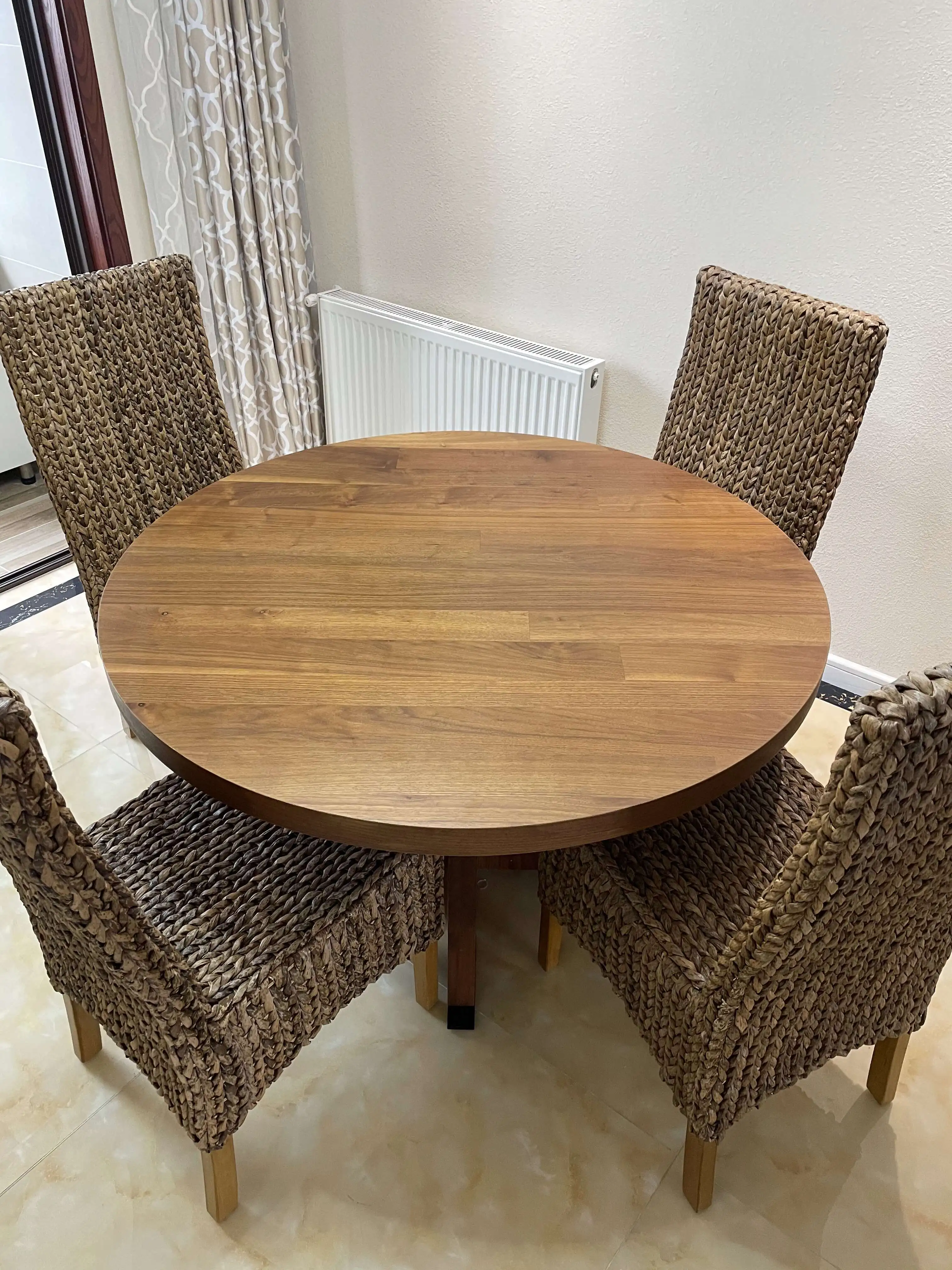 
Handmade waving furniture bamboo look furniture bistro chairs 