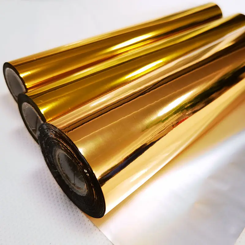 Термоламинирование золотая металлическая ПЭТ вакуумная Металлизированная полиэфирная пленка ПЭТ металлическая пленка