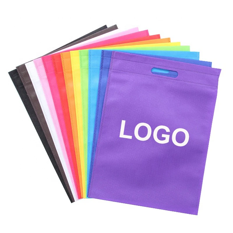 Недорогие нетканые прямоугольные сумки на заказ, портативные сумки для покупок для магазинов тканей с принтом логотипа