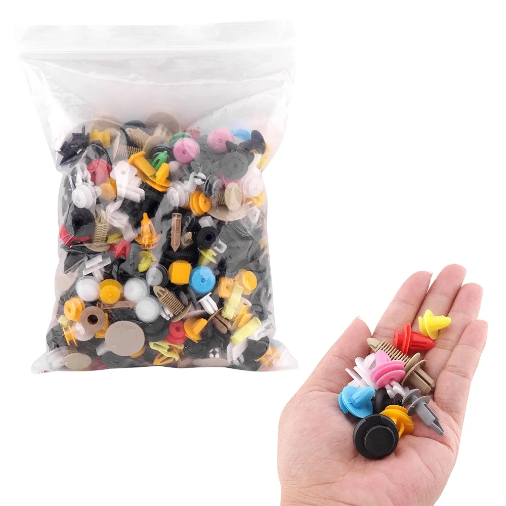 500 шт. Универсальный смешанные Авто клипов бампер Крепеж Пластиковые зажимы