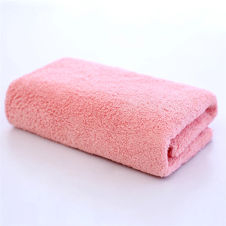 Lint Free Strong Water Absorption Plush Microfiber Coral Fleece Towel Face Towel