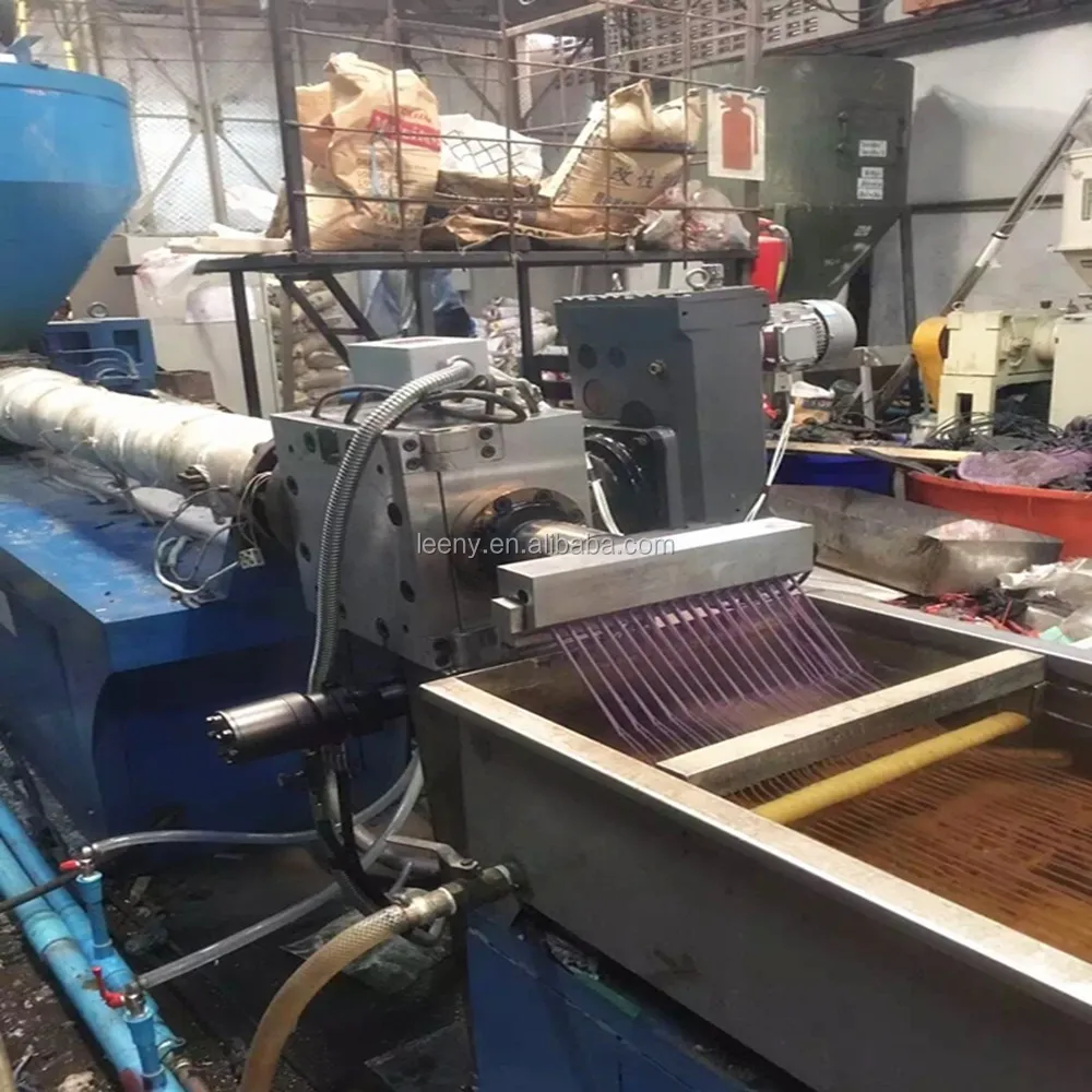 LEENY Double Piston Continuous Polyethylene Extruder Screen Changer For Plastic Strand Pelletizing