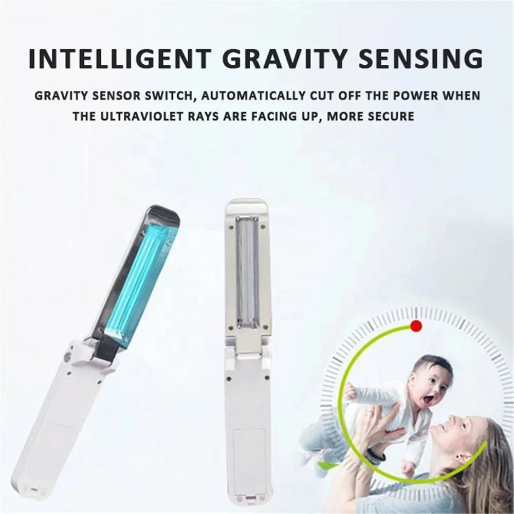 
Portable UV Disinfection Lamp Germicidal Sterilization Lamp UVC Handheld Folding USB Germicidal Lamp UV Sterilizer 