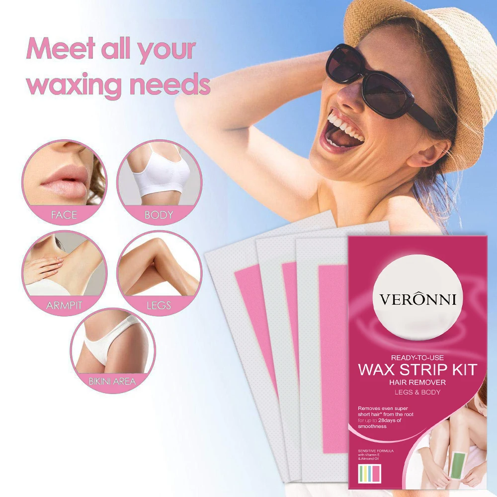 40pcs Wax Strips Body Face Hair Removal Depilatory Wax Hair Removal for Woman Depilatory Wax