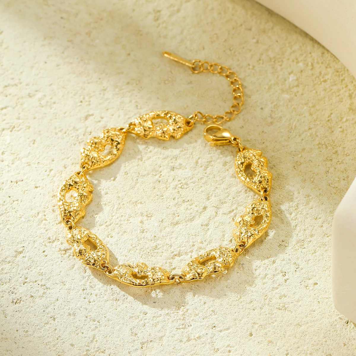 Women Gift Zircon Beaded Chain Bracelet Set Punk Stack Fashion Hand Jewelry