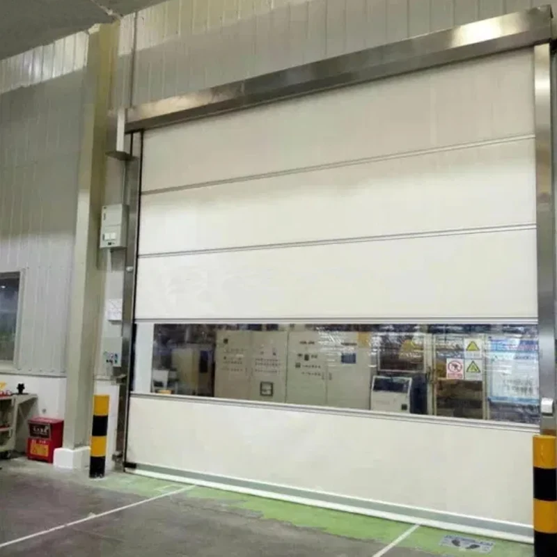 Clear Roll Up Garage Doors Panel Motorized Doplastic Automatic Manual Industrial Steel Roll Up Garage Door