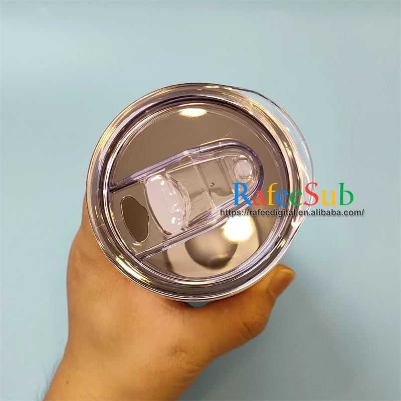 USA Warehouse Stock 20 oz 20oz Skinny Straight Flat Edge Bottom Stainless Steel Blank Sublimation Tumbler Cup with Plastic Straw