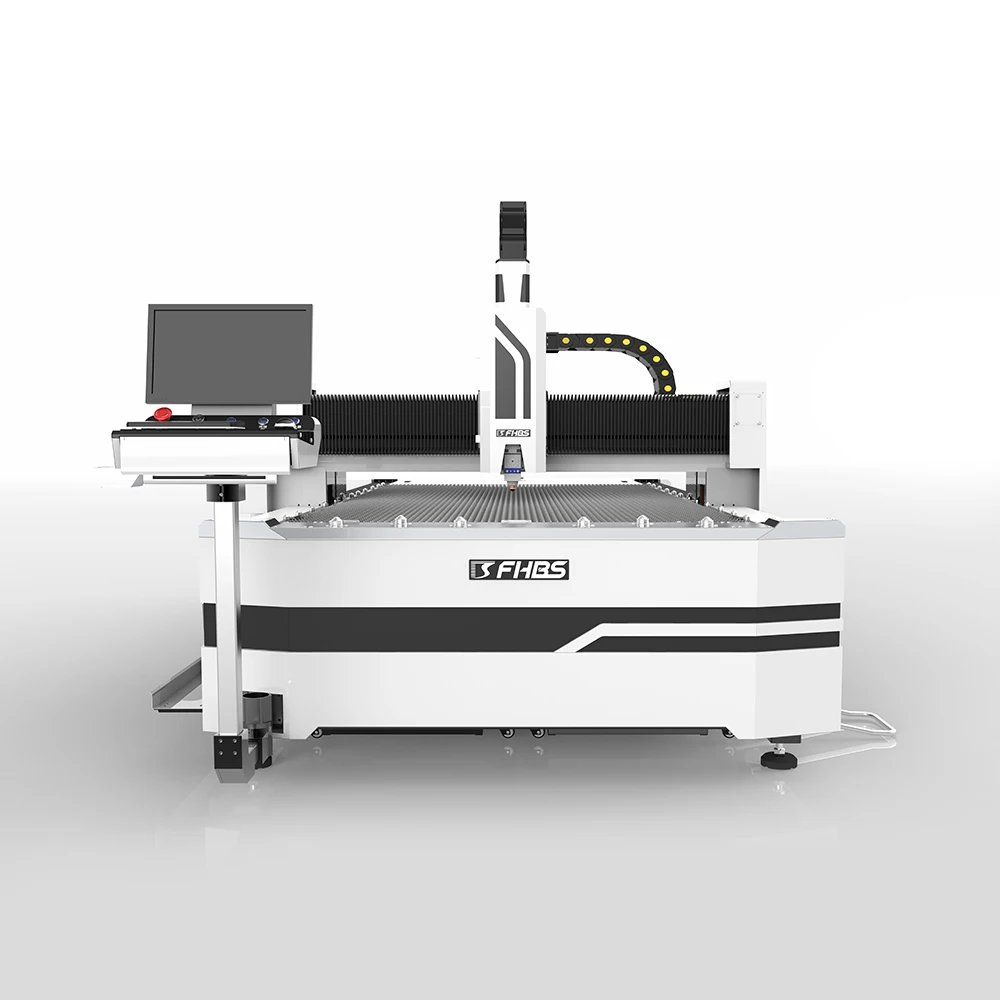 FHBS high quality 4000w cnc laser cutting machine manufacturers in india with exhaust fan enviroment protect