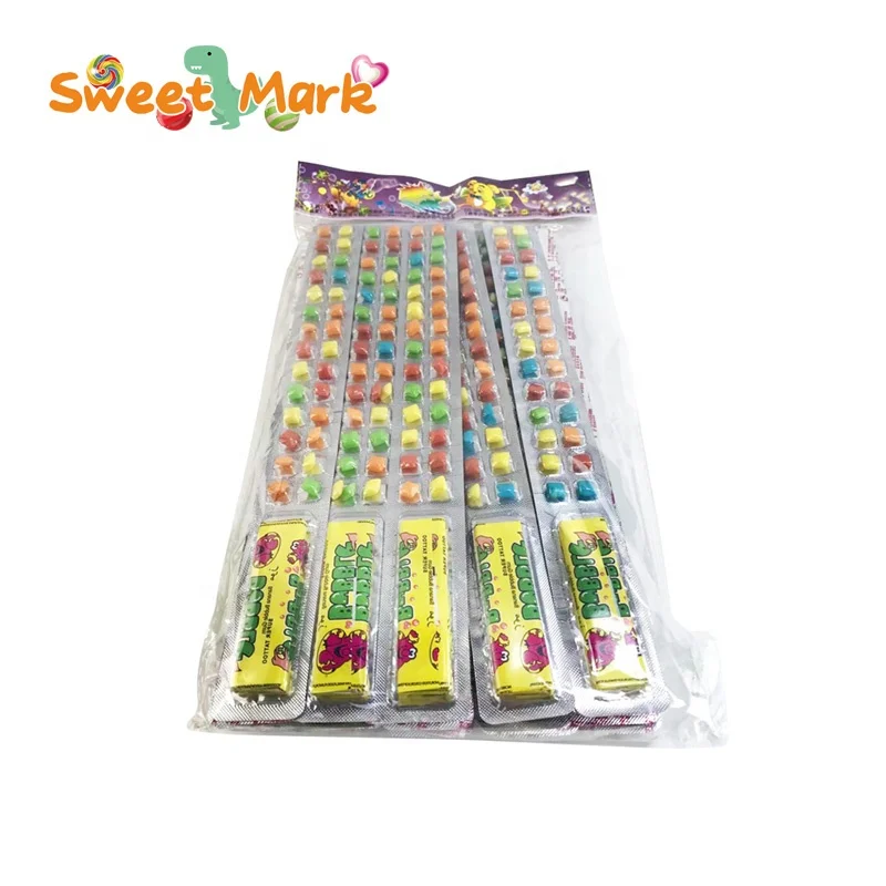 colorful mini chewing gum Fruit Flavor halal candy