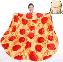 Best Quality Custom Manufacturers Pizza Flannel Blankets 80 Inches For Home