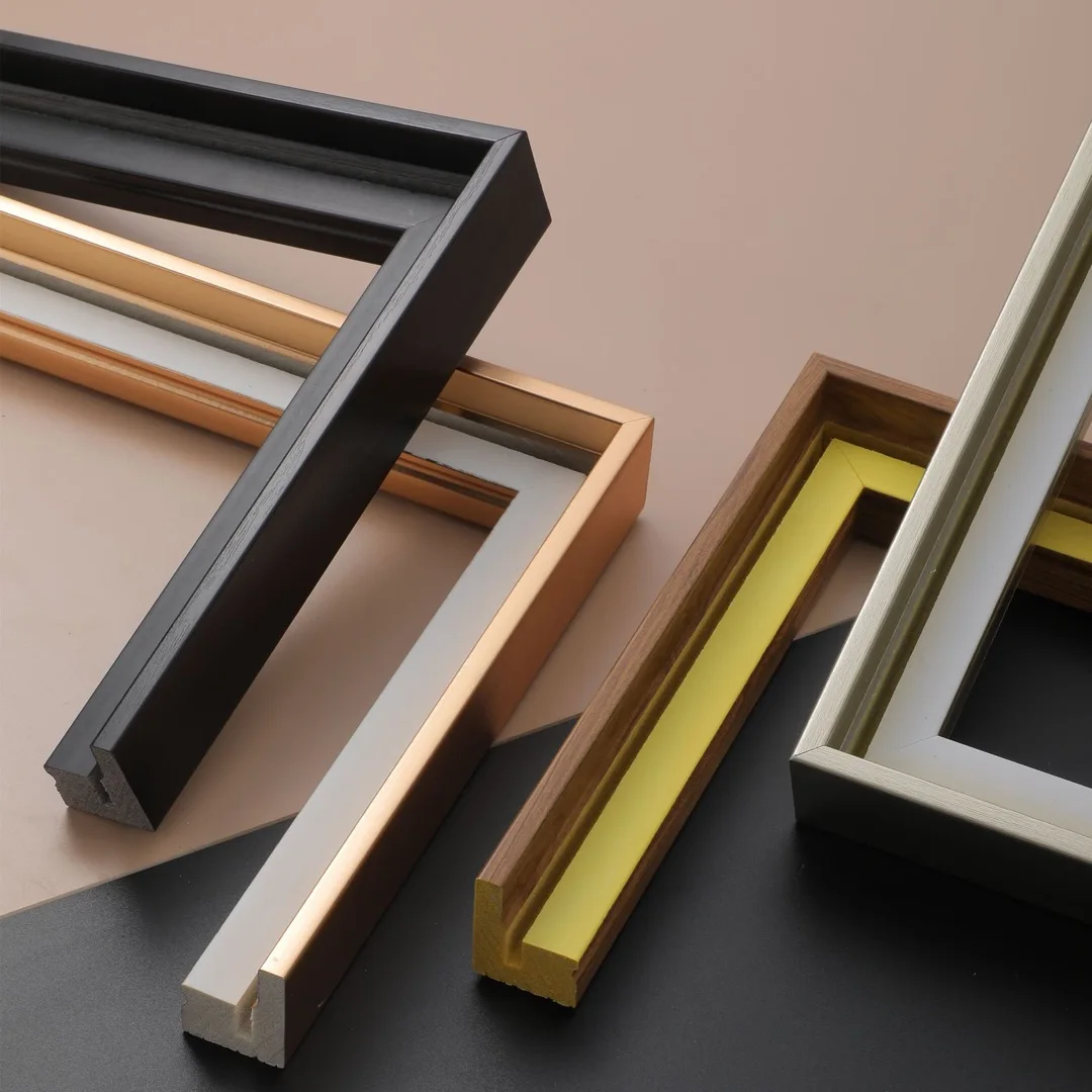 Color Anodized Aluminium Photo Frame Extrusion Profile Set Manufacturer Brushed Metal Aluminium Picture Frame