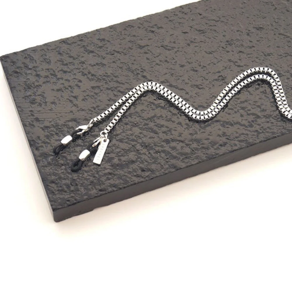 Customizable Wholesale Metal Eyeglass Chain Hanging Rope Box Chain Can Be Turned Into Necklace Simple Sunglasses Accessories