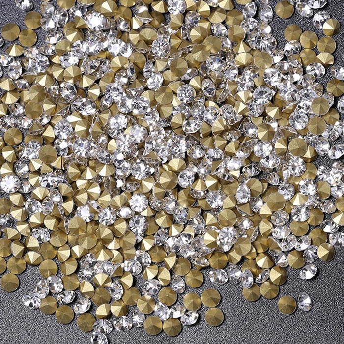Factory Wholesale Crystal Rhinestones Chaton Glass Stones ss4-ss38 Crystal Point Back Rhinestones