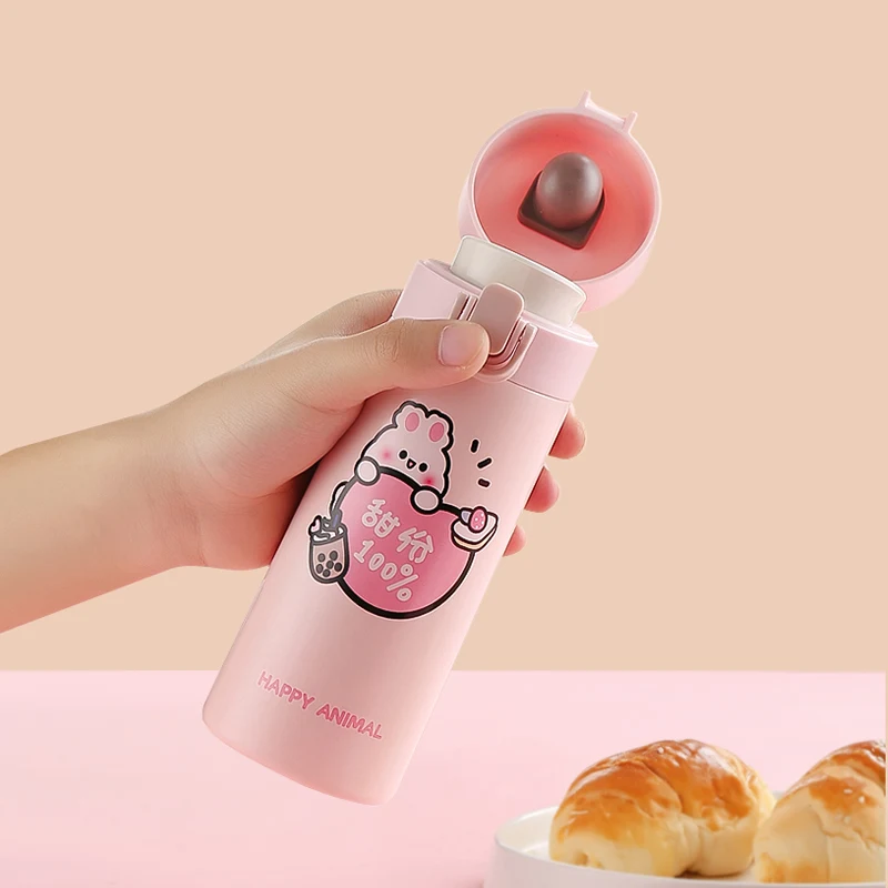 17oz Cute Reusable Custom Print Stainless Steel Water Bottle Thermos Flasks Vacuum Insulated Travel Mug