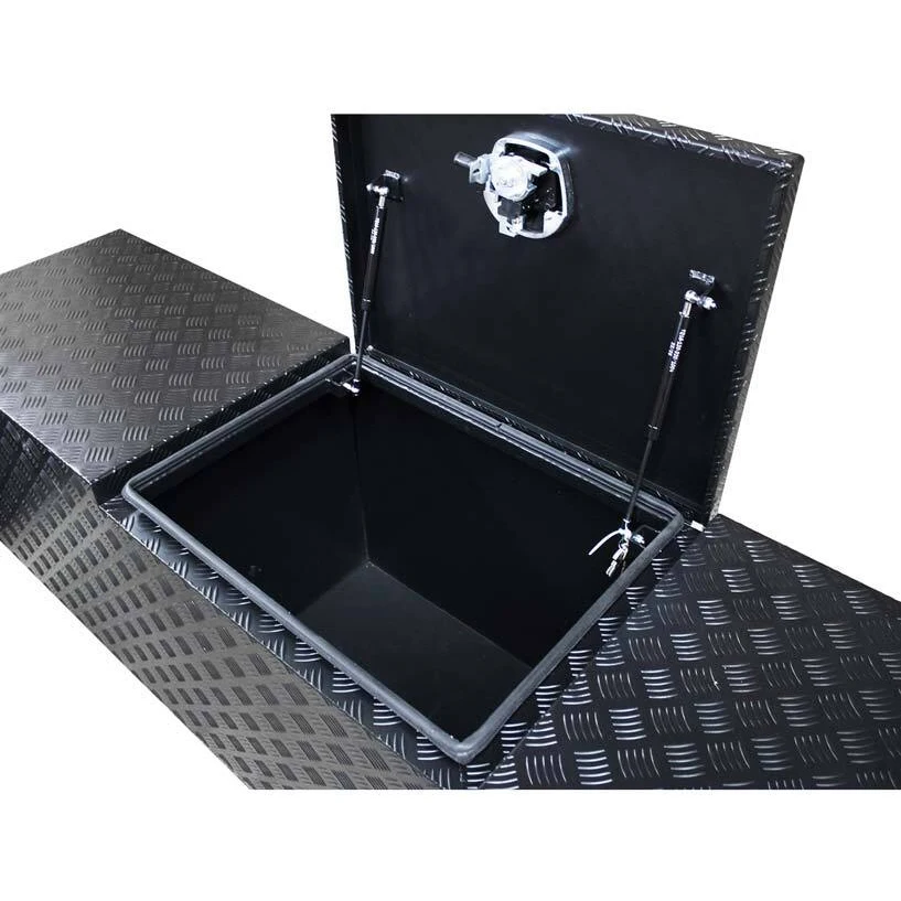 Checker plate Big Space Aluminum Truck Tool Box Underbody Trailer Storage With Lock