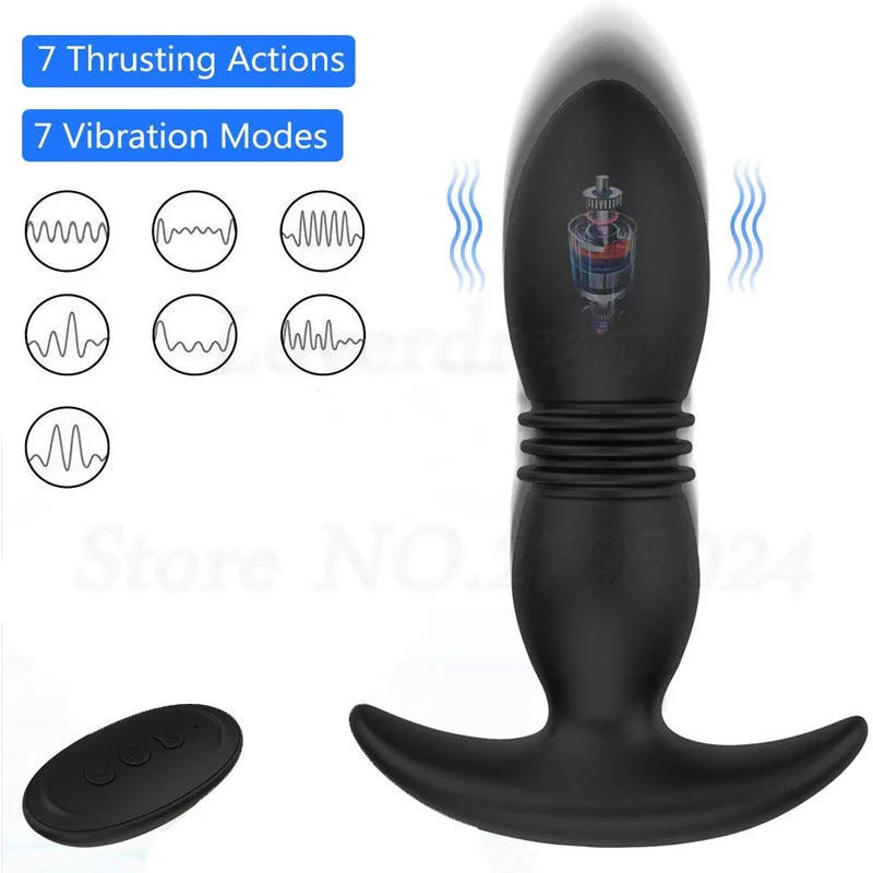 Sex Toys Wearable Vibrating Anal Sex Toys Machine Vagina Thruster Vibrator Adult Thrusting butt Plug Prostate Massager for Women