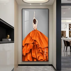 Wholesale Framed Wall Art Premium Feather decorative picture Artwork Crystal Porcelain Painting For Living Room