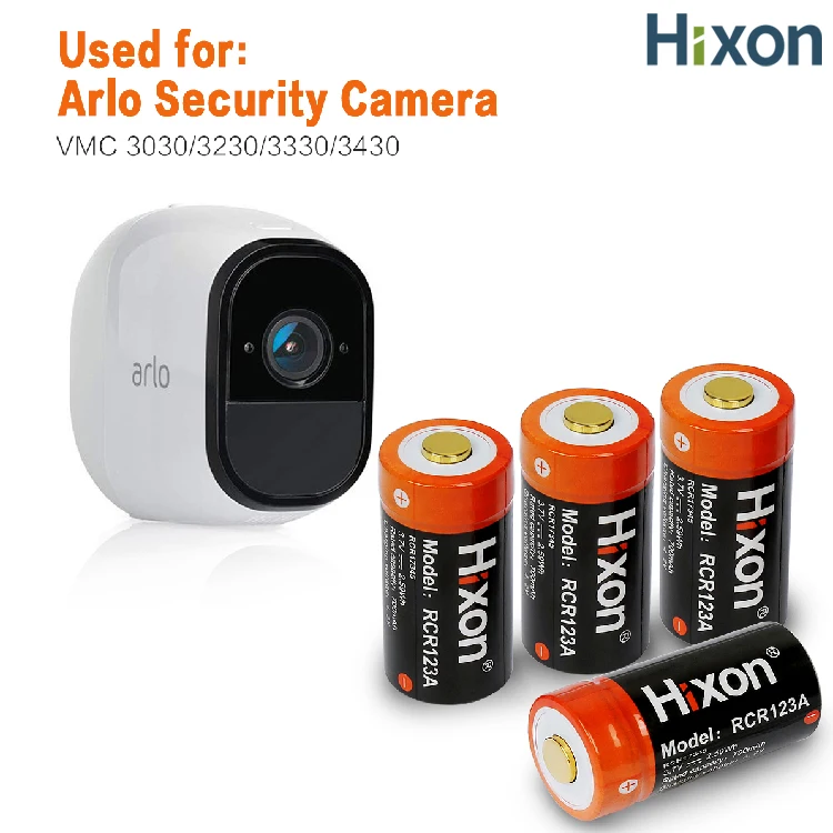 Rechargeable CR123A Lithium Battery 3.7V 700mAh 16310 for Arlo Wireless Camera