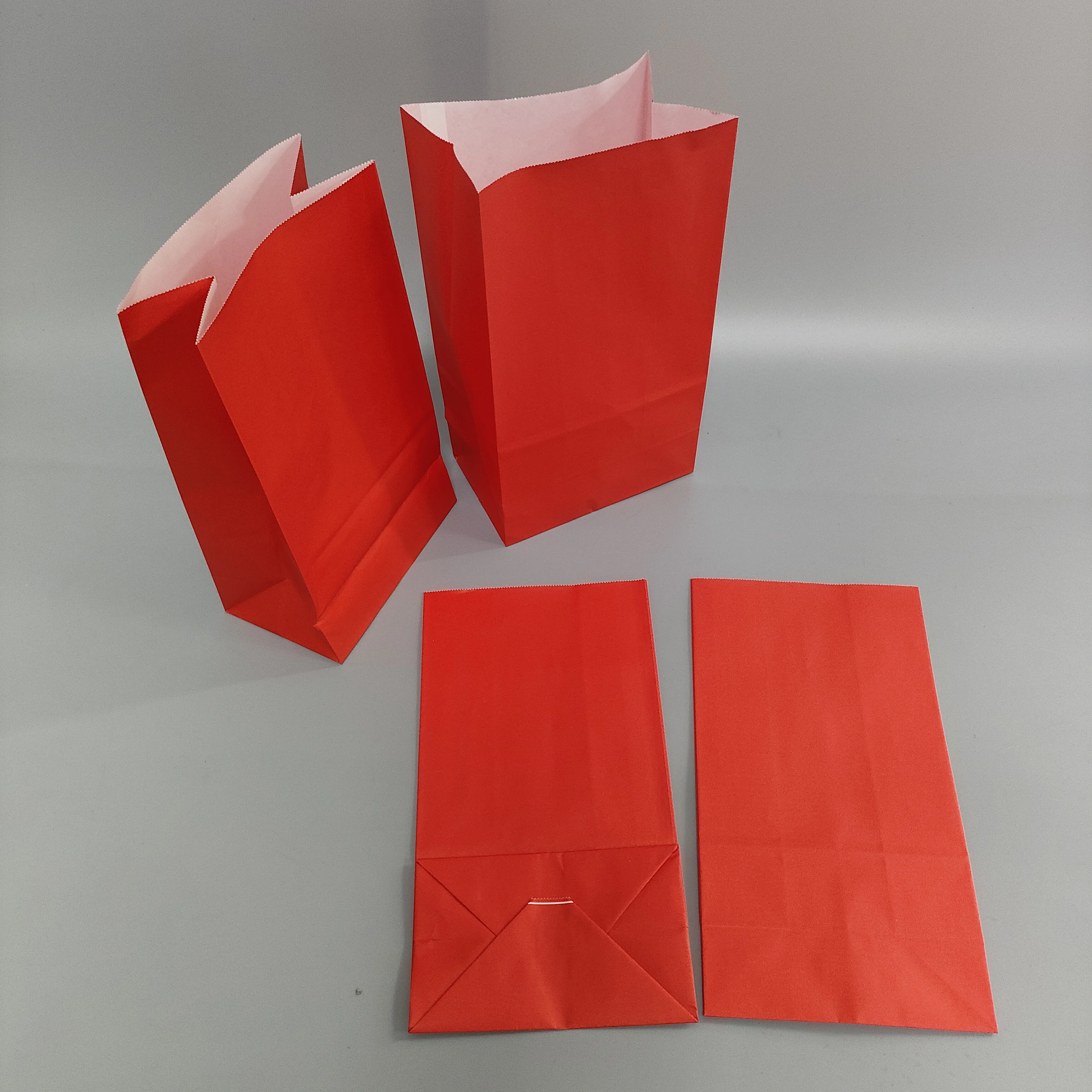 Natural SOS square bottom kraft paper bag printed logo sleeve square bottom with logo