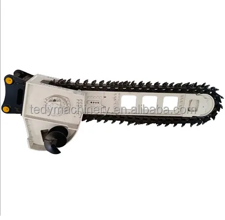 Adjustable length chain saw cutter trench cutter for excavator Trencher for Land Drainage for 35-50 Ton excavator