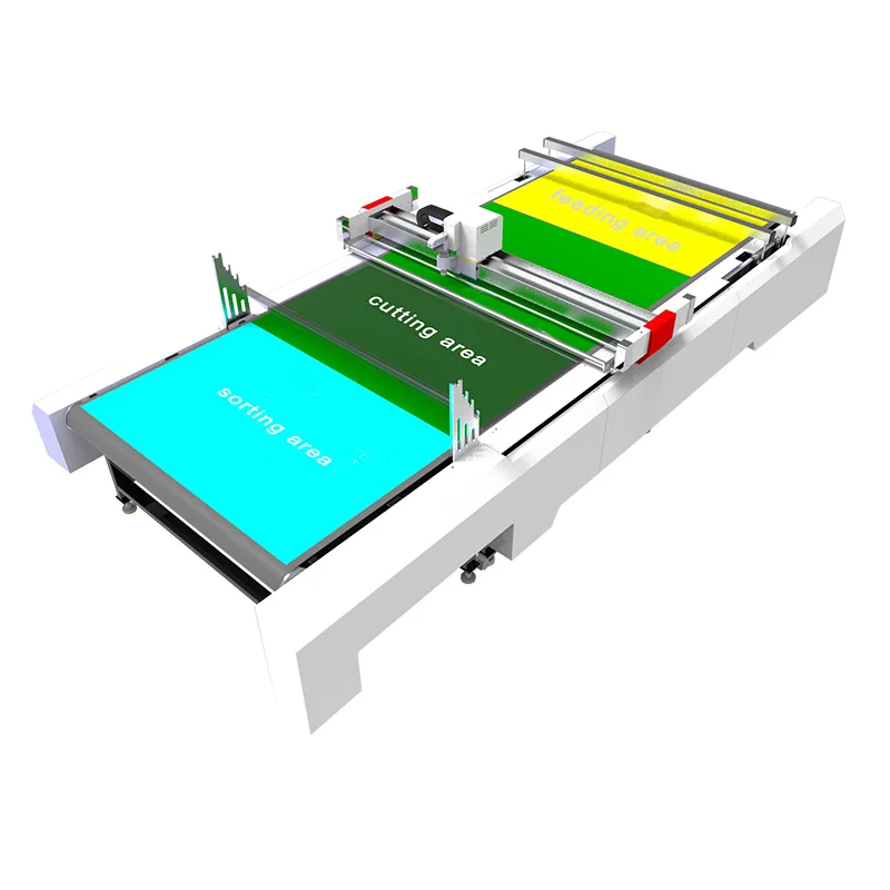 AMOR BMK Multilayer Fabric/Leather Automatic Cutting Machine for Bags and Shoes