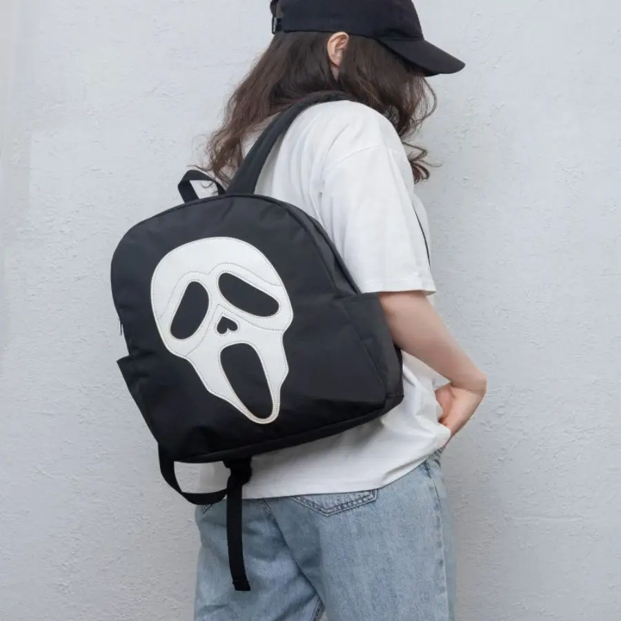 Funny Devil Ghost Backpack Student Bags Schoolbag Girls Gothic Halloween Backpacks for Women