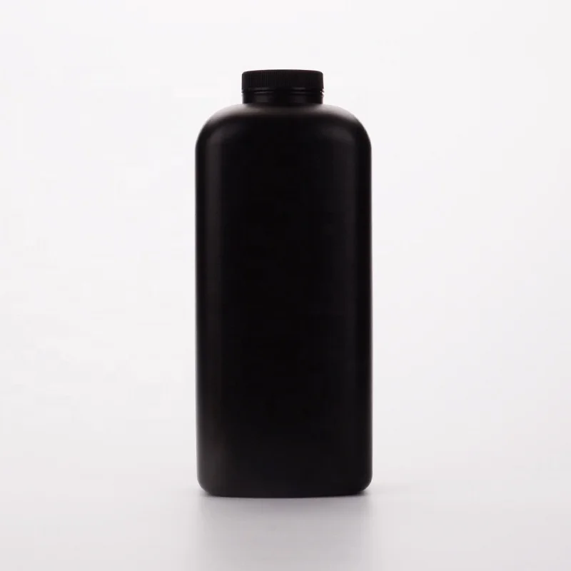 Пластиковая бутылка для талька производитель 500 г пудра из полиэтилена HDPE квадратная большая детской пудры с откидной крышкой объемом 1 л