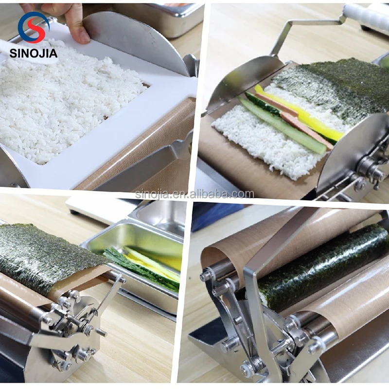 Easy Operate Square Sushi Machine / Japanese Automatic Sushi Rice Ball Making Machine