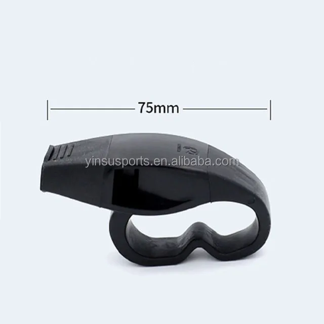 Macca soccer training Referee whistle finger Student teacher Game Sports Plastic soccer double cavity ring whistle