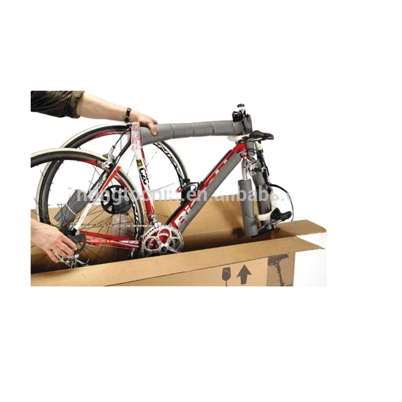 Recyclable Corrugated Cardboard good quality bicycle boxes for Moving transportation with insert box for wheels