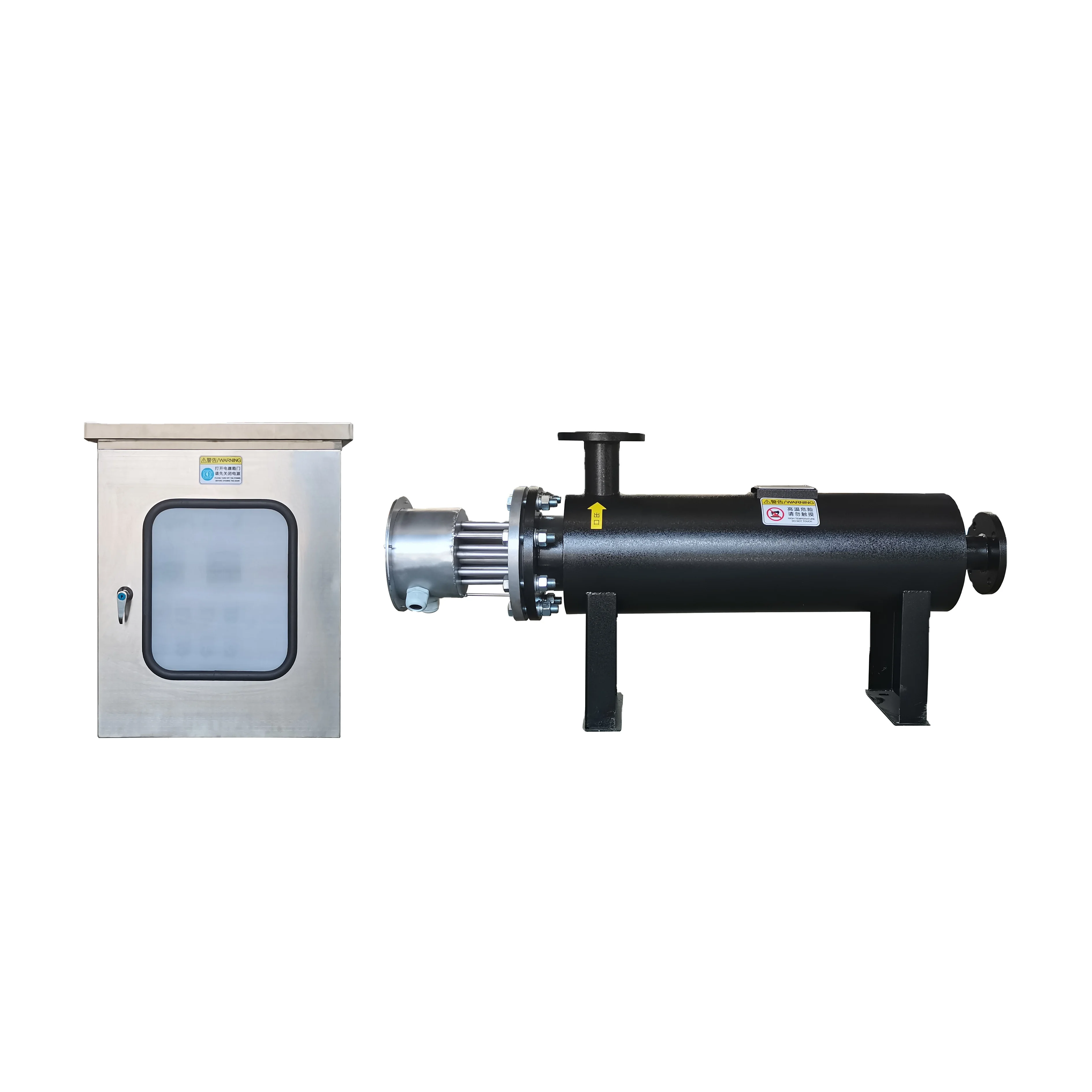 Electric air heater for assisted heating industrial pipeline heater for gas heating