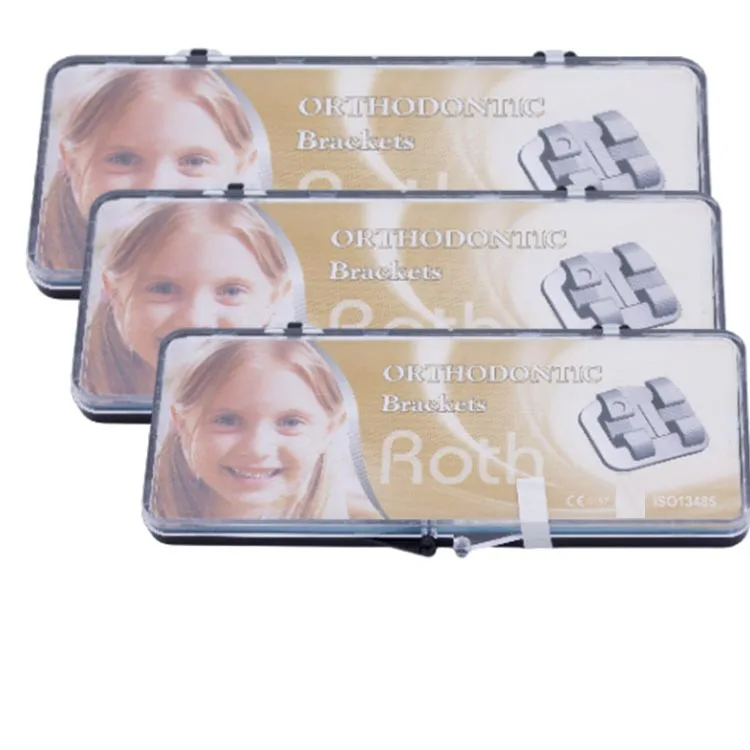 orthodontic dental brackets buccal tube arch wire Molar bands elastic rubber bands