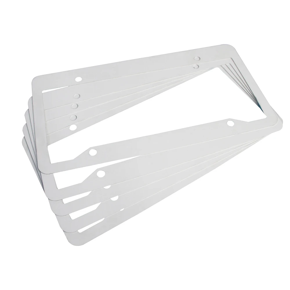Subbank Sublimation license plate frame heat transfer custom logo aluminum blank license plate frame