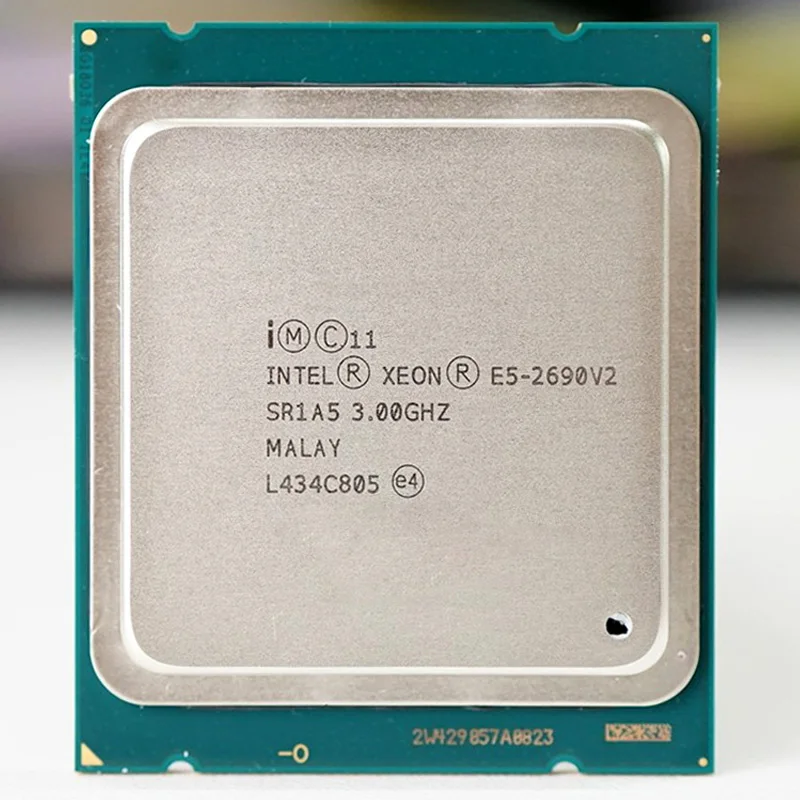 Stock original Xeon E5-2690 V2 CPU frequency 3.0GHz 10 core 20 threads