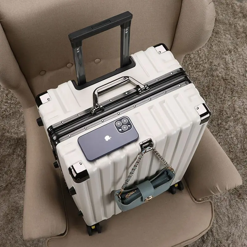 Large Capacity PC Rolling Luggage Trolley Case Men Women Business Fashion Big Solid Student School Storage Travel Suitcase Trunk