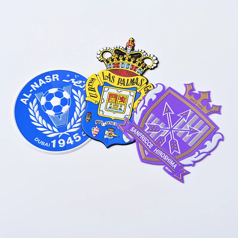 Custom High Class 3D TPU Football Team Heat Transfer Heat Press Patch For Clothing Badges