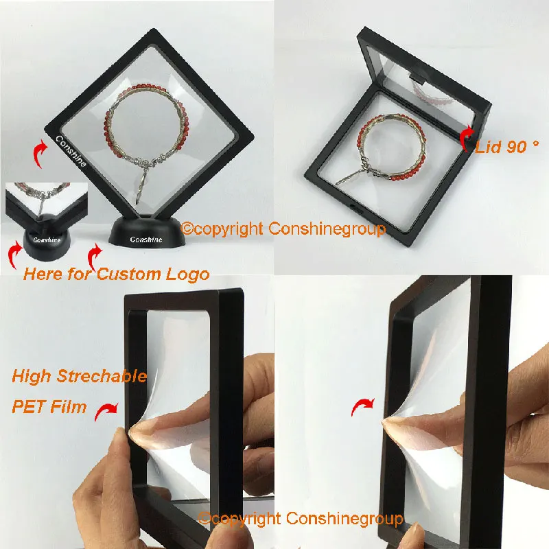 Conshine OEM navy microfiber set front showcase props jewelry display tray ring dish jewelry jewelry dish stand