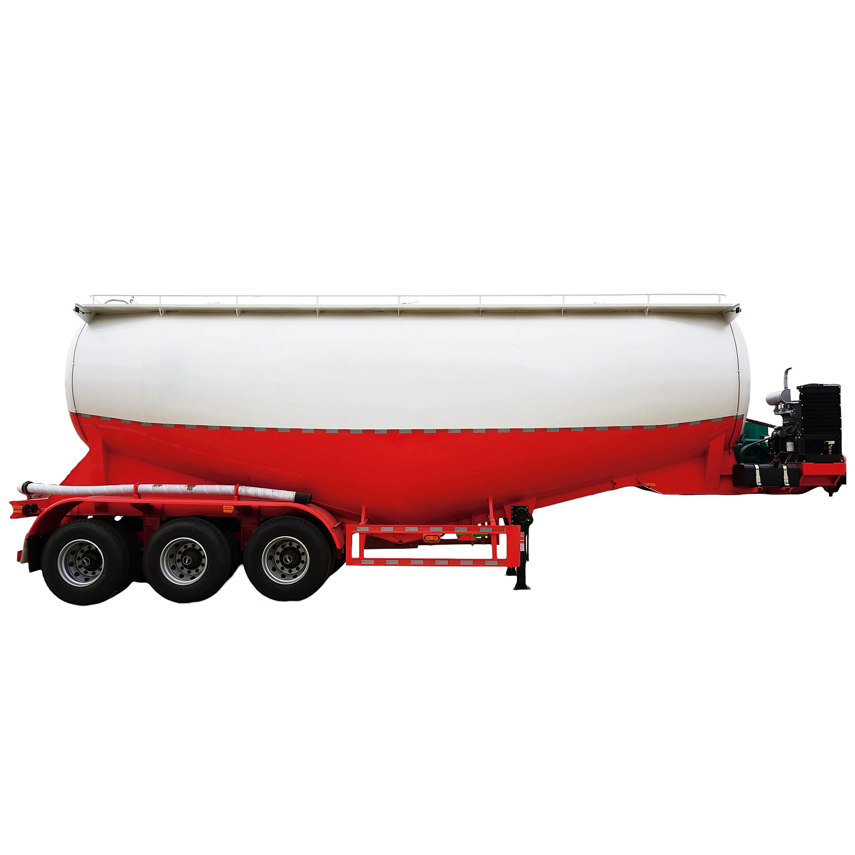 3 axle 42 square v shape Pneumatic Tanker Powder Tanker silo cement bulk tanker semi trailers