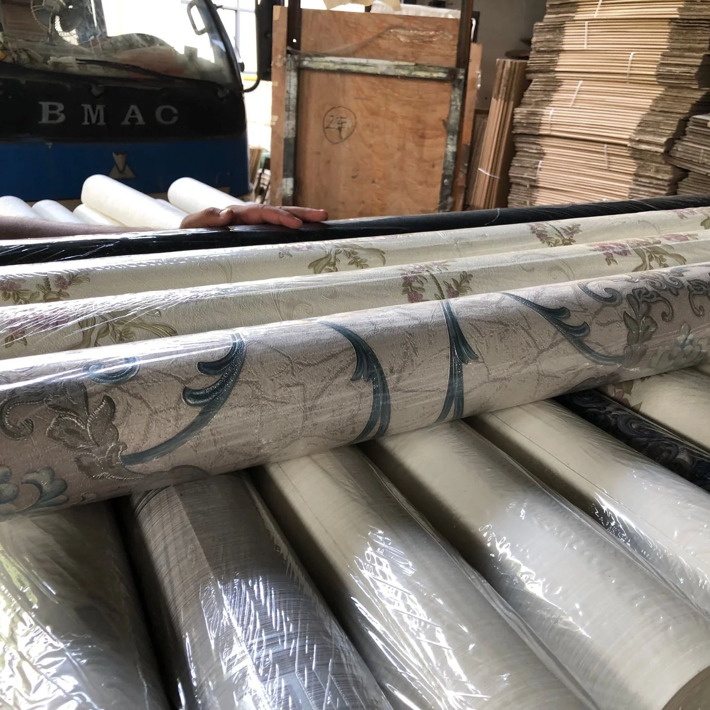 A Grade Stocklot Wallpaper 1.06*15.6m 3D PVC Wallpapers/wall Coating