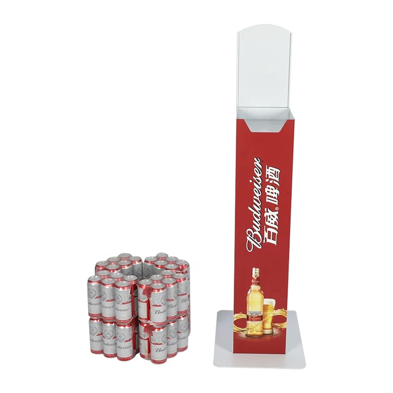 330ml cans auto lift display stand drinks automatic lifting display shelf beer automatic rising-lowering display rack
