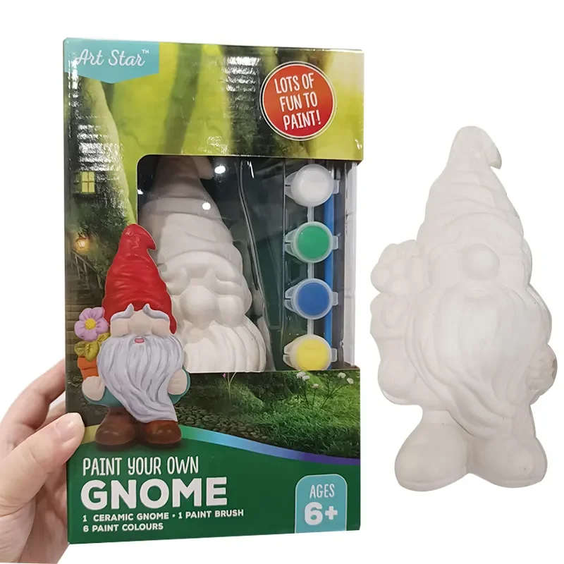 Christmas coloring gift ceramic educational arts and crafts plaster diy painting kit drawing toys for kids