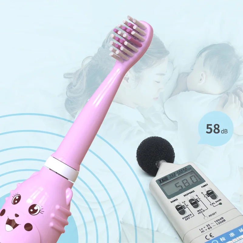 Children Cartoon Music Electric Toothbrush USB Charging Waterproof Soft Bristle Tooth brush