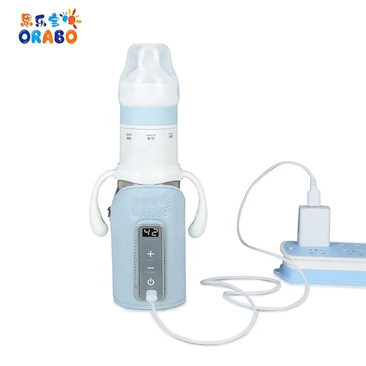 
Smart bottle thermostat milk jacket heating travel portable baby bottle instant milk powder box 