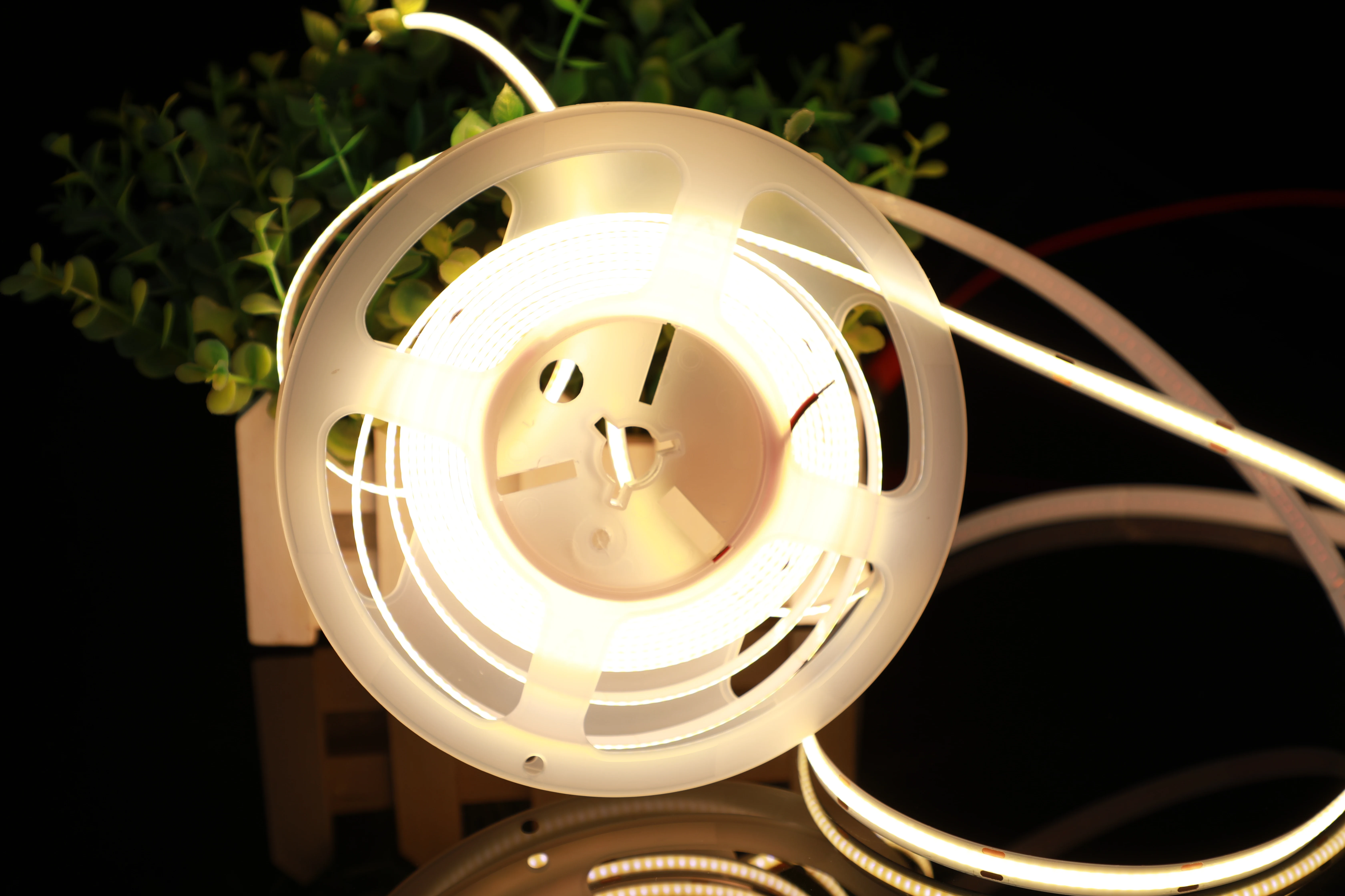 cob strip light DC12V 8mm 320 led Flexible COB LED Strip Gold Yellow With outdoor Christmas