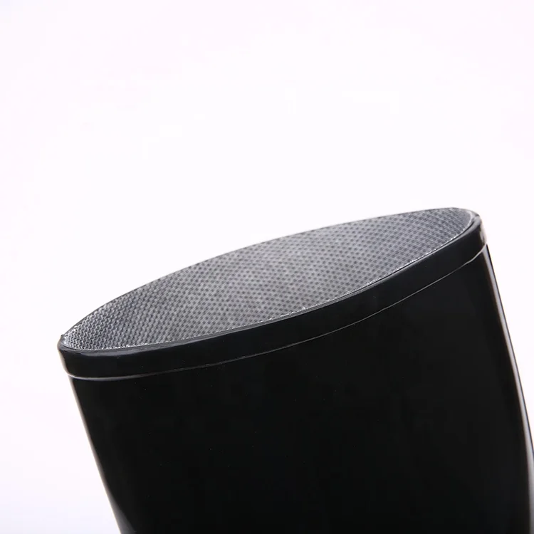 Black lightweight oil acid alkali resistant water proof anti slip custom logo shiny women glitter rain boots pvc
